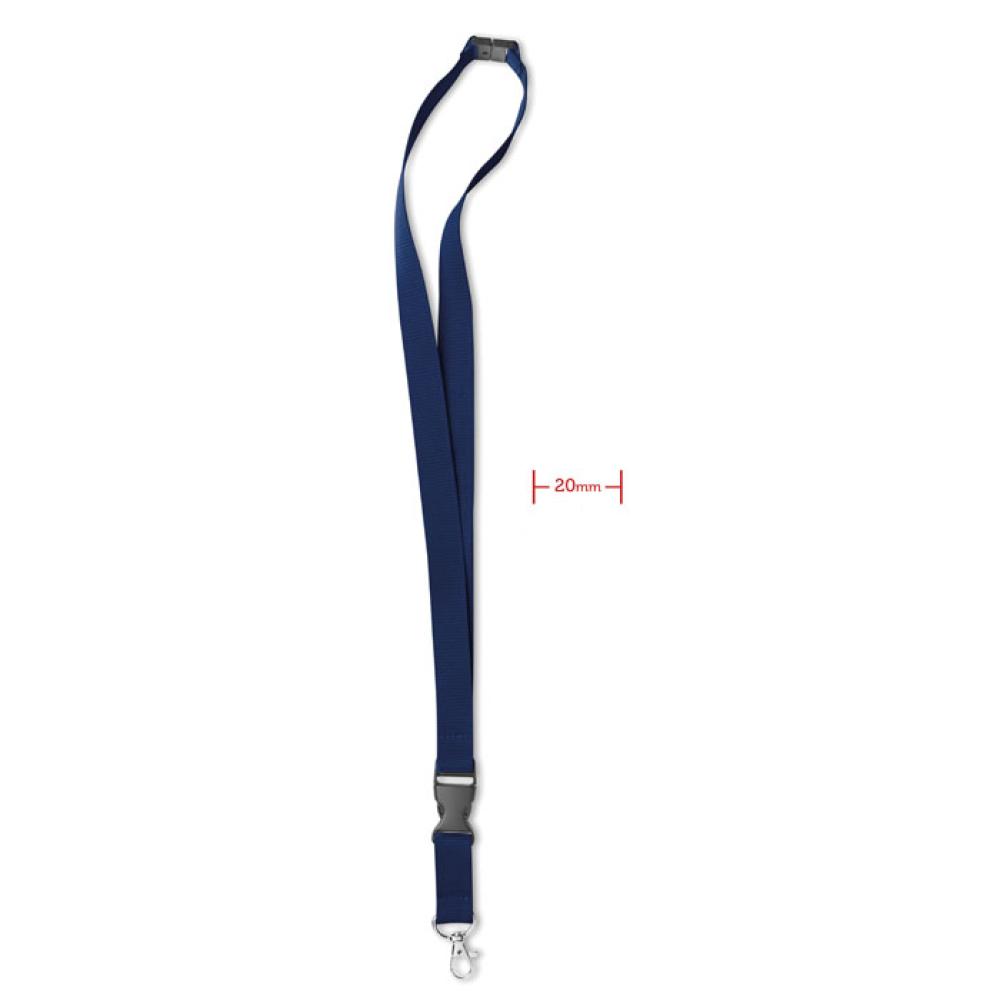 Lanyard mosquetón metal 20 mm