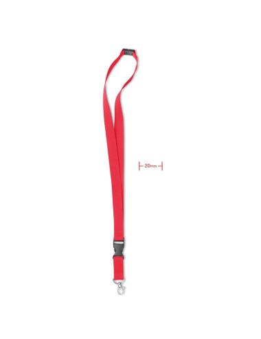 Lanyard mosquetón metal 20 mm