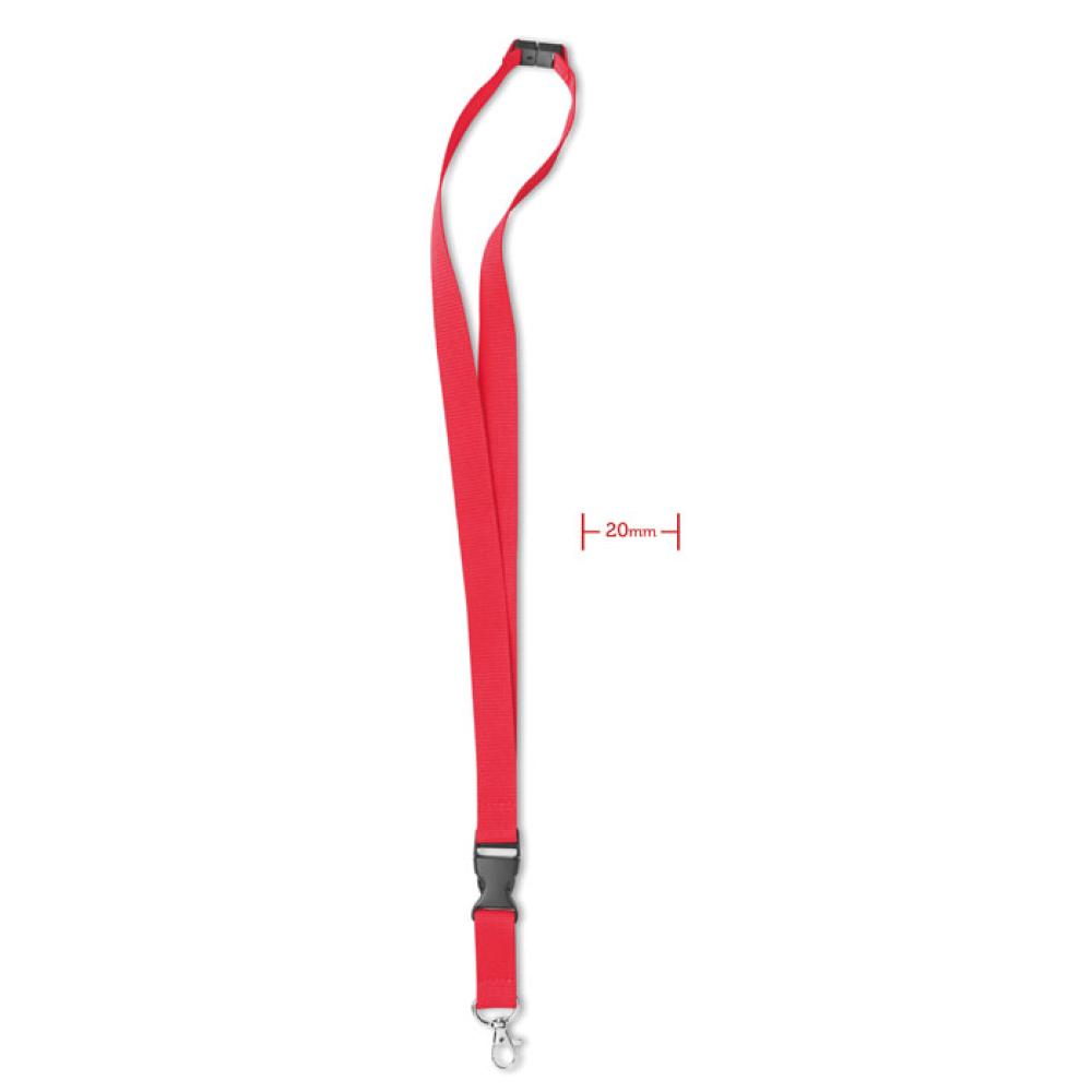 Lanyard mosquetón metal 20 mm