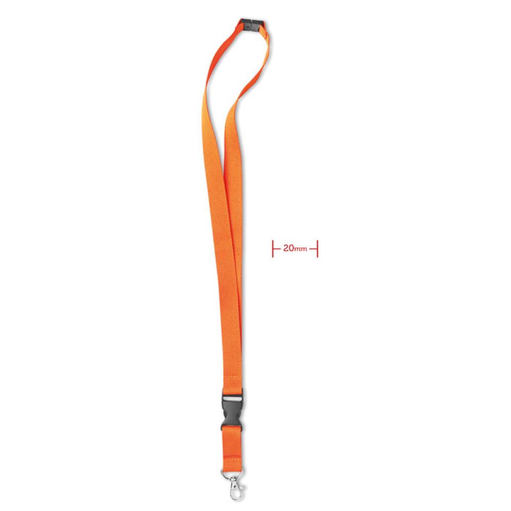 Lanyard mosquetón metal 20 mm