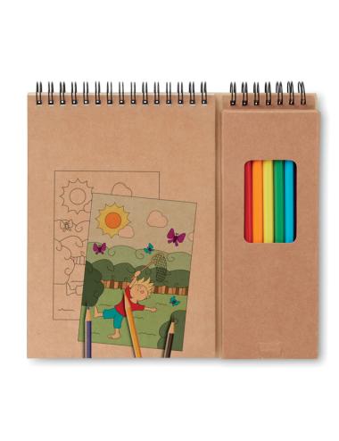 Set de lápices y cuaderno