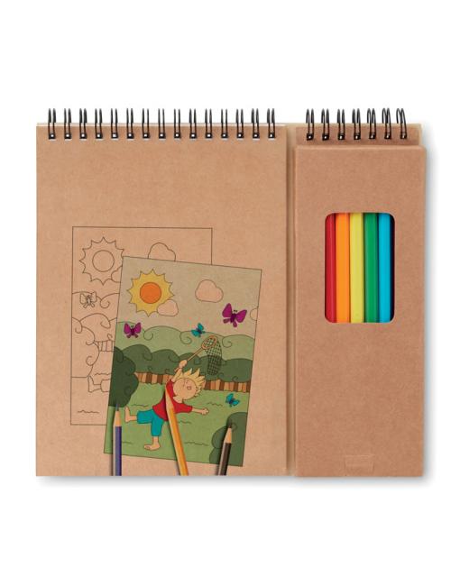 Set de lápices y cuaderno