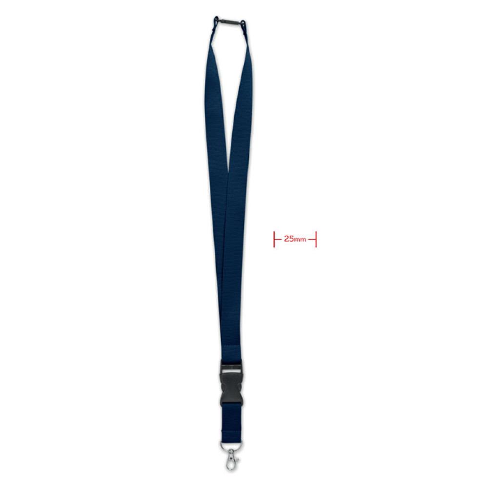 Lanyard 25mm con mosquetón