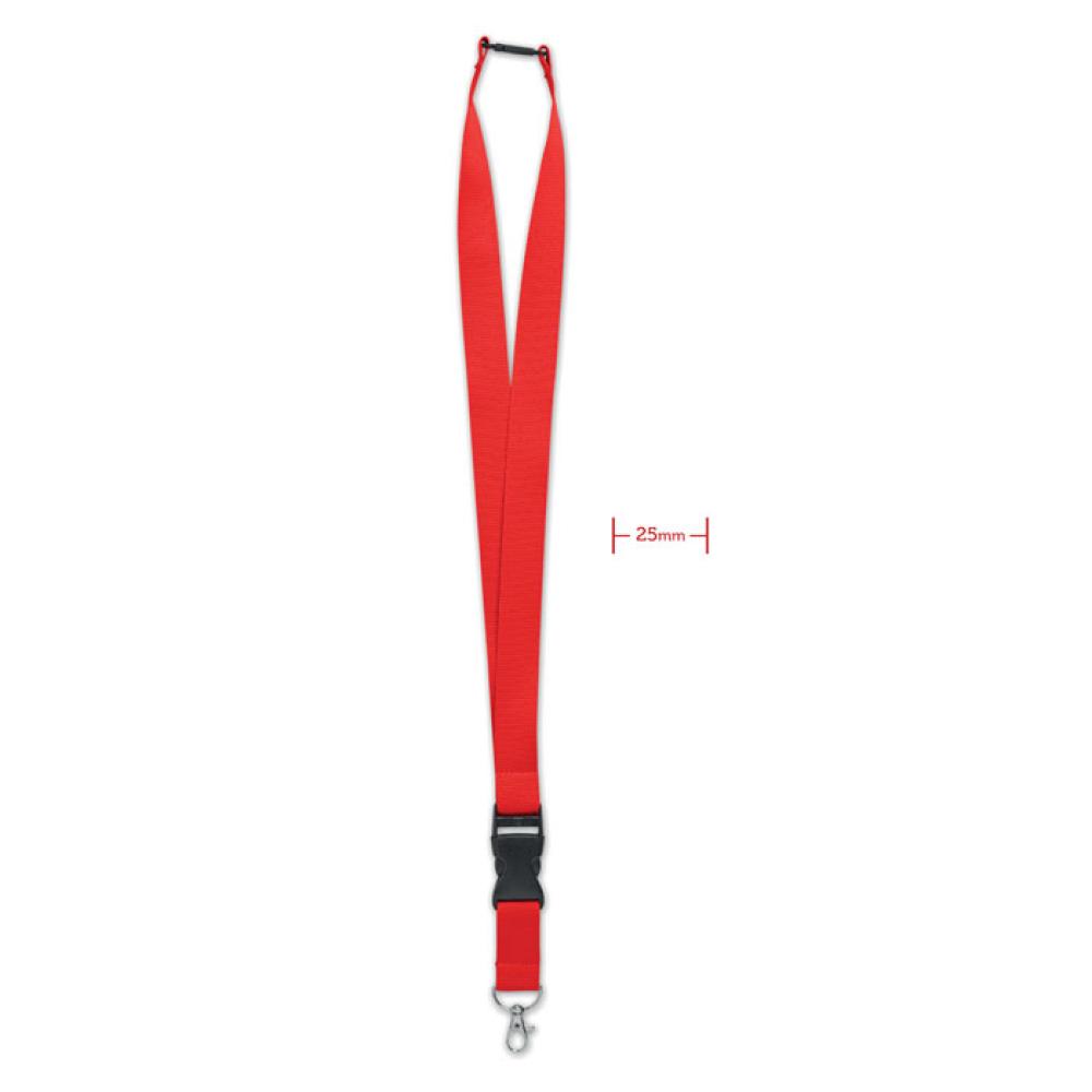 Lanyard 25mm con mosquetón