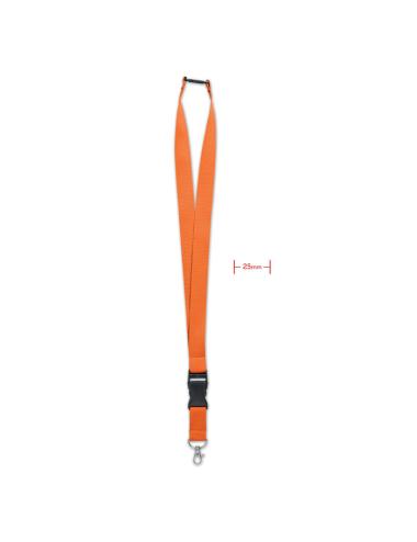 Lanyard 25mm con mosquetón