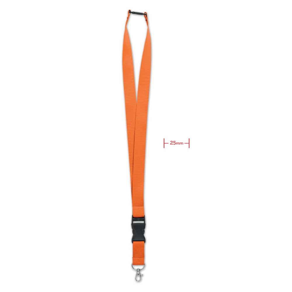 Lanyard 25mm con mosquetón