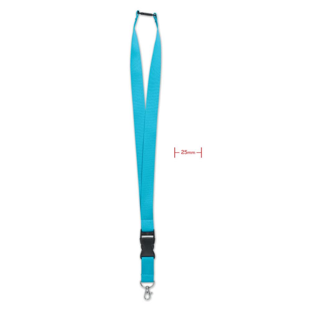 Lanyard 25mm con mosquetón