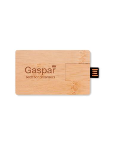 Memoria USB 16GB carcasa bambú