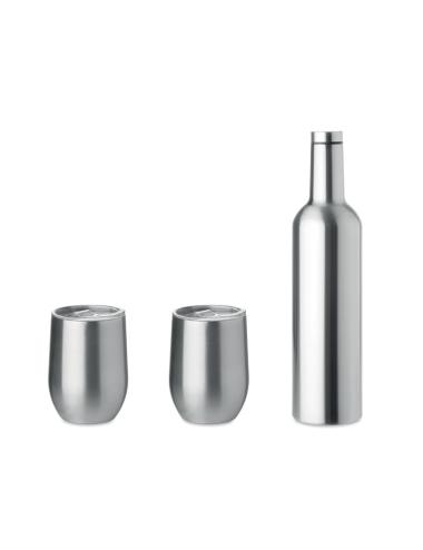 Set botella- tazas doble pared