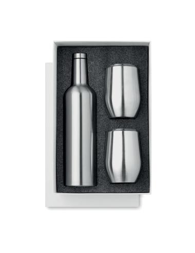 Set botella- tazas doble pared