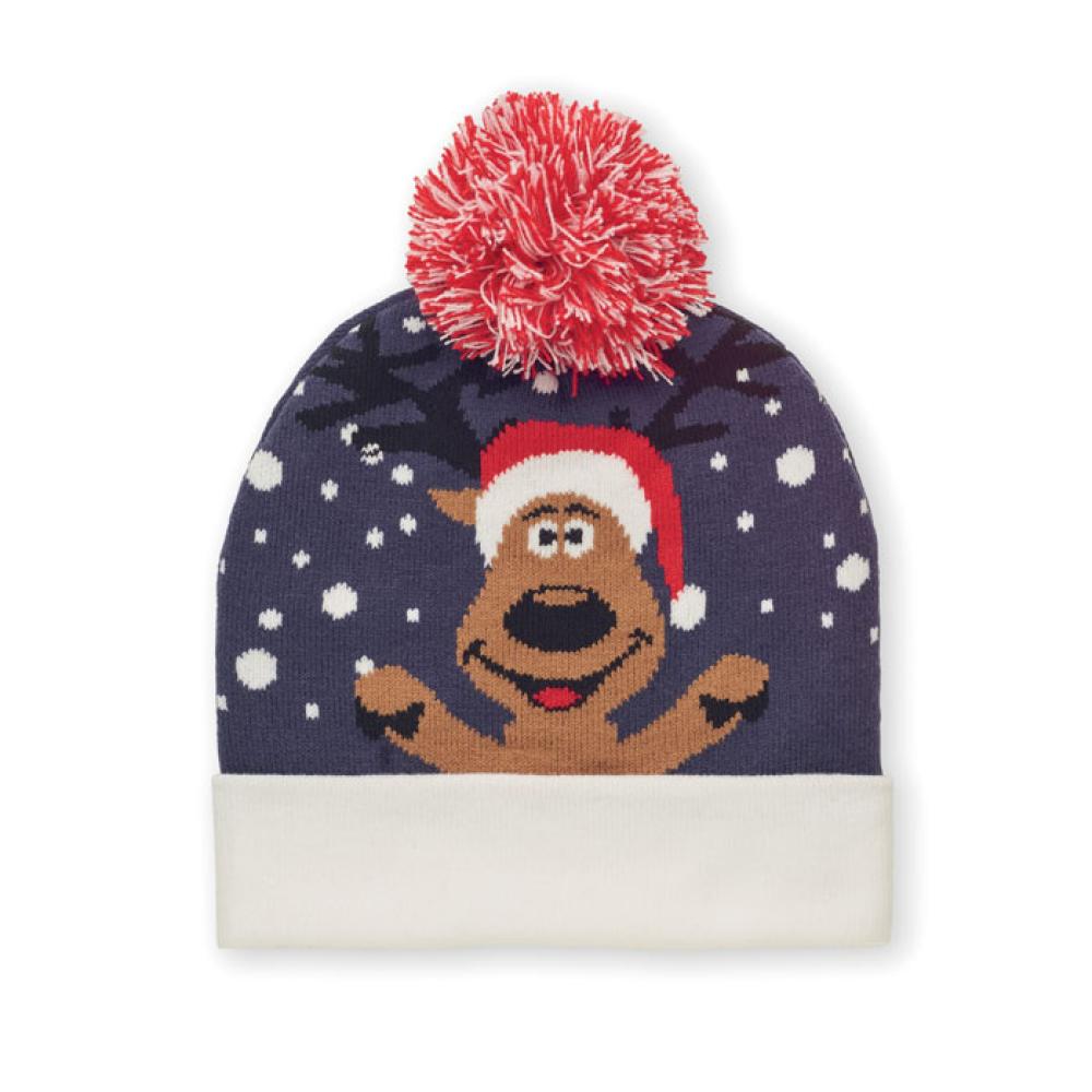 Gorro de punto navideño