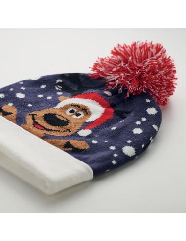 Gorro de punto navideño