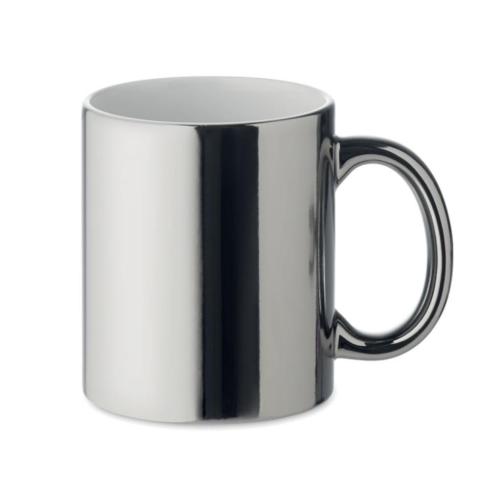 Taza cerámica metálica 300 ml