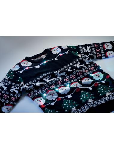 Jersey Navidad luz LED S/M