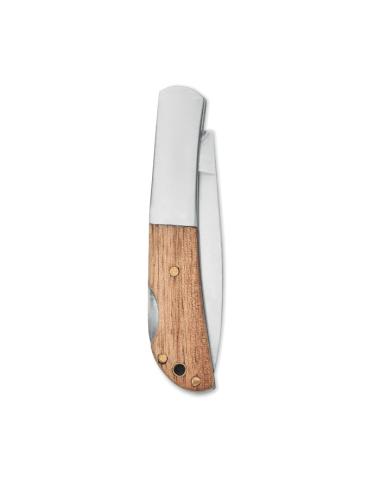 Cuchillo plegable de acacia