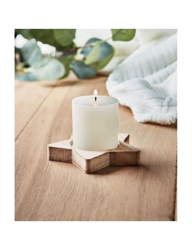 Porta velas madera