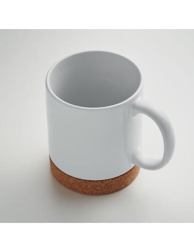 Taza de corcho de cerámica