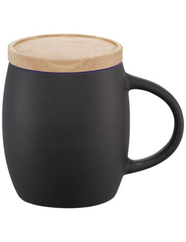 Taza de cerámica de 400 ml con base de madera "Hearth"