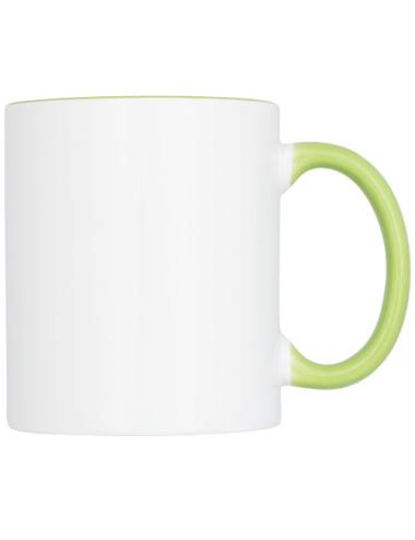 Taza de 350 ml para sublimación con asas e interior de color "Pix"