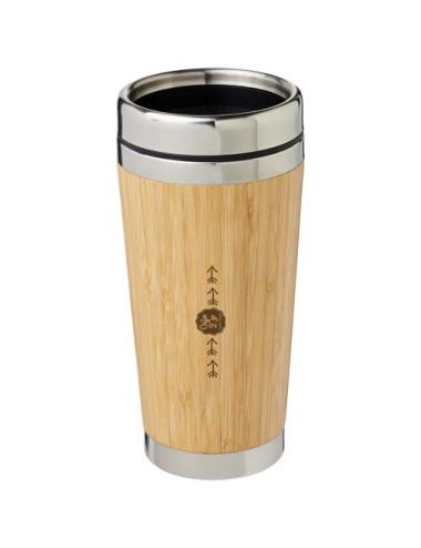 Vaso de 450 ml con exterior de bambú "Bambus"