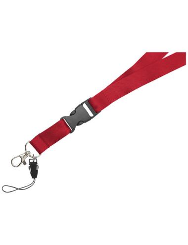 Lanyard con hebilla separable y enganche para móvil "Sagan"