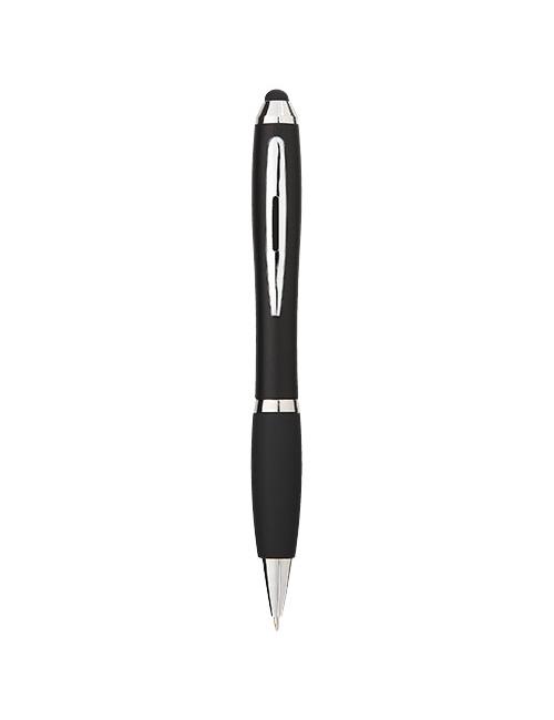 Bolígrafo stylus de color con empuñadura negra "Nash"