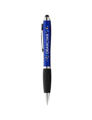 Bolígrafo stylus de color con empuñadura negra "Nash"