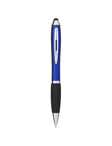 Bolígrafo stylus de color con empuñadura negra "Nash"