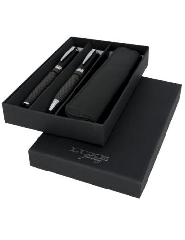 Set de regalo duo con estuche "Carbon"