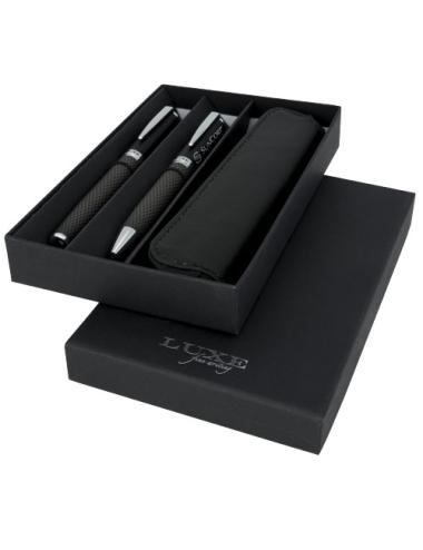 Set de regalo duo con estuche "Carbon"