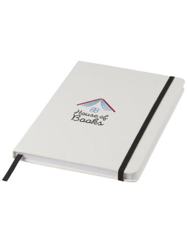 Libreta A5 blanca con cinta de color "Spectrum"