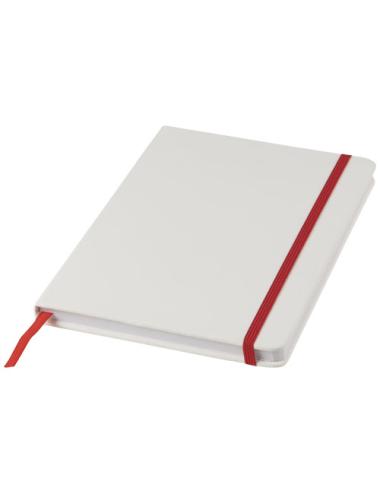 Libreta A5 blanca con cinta de color "Spectrum"