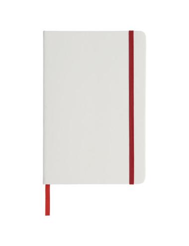 Libreta A5 blanca con cinta de color "Spectrum"