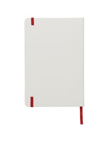 Libreta A5 blanca con cinta de color "Spectrum"