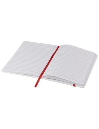 Libreta A5 blanca con cinta de color "Spectrum"