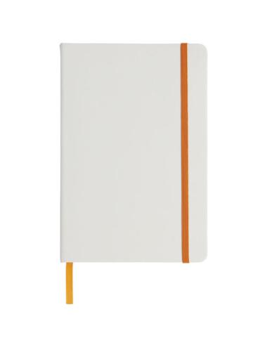 Libreta A5 blanca con cinta de color "Spectrum"