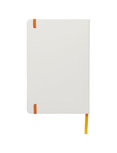 Libreta A5 blanca con cinta de color "Spectrum"