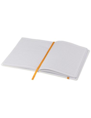 Libreta A5 blanca con cinta de color "Spectrum"