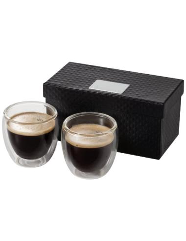 Set de 2 tazas espresso de cristal "Boda"