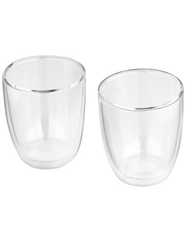 Set de 2 vasos de vidrio "Boda"