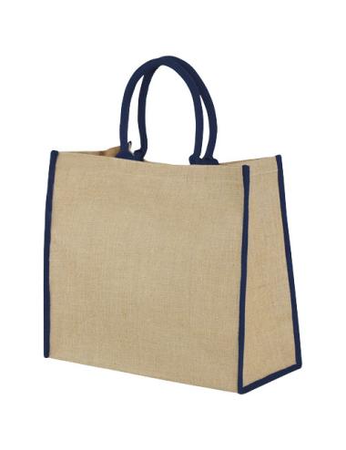 Bolsa Tote de yute con bordes contrastados "Harry"