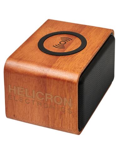 Altavoz con base de carga inalámbrica de 3 W  "Wooden"