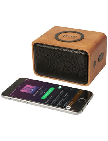 Altavoz con base de carga inalámbrica de 3 W  "Wooden"