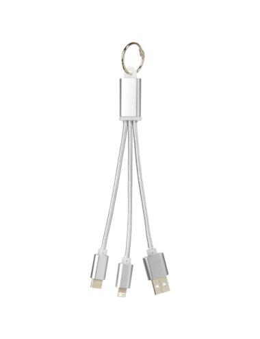 Cable de carga 3 en 1 con llavero "Metal"