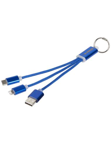 Cable de carga 3 en 1 con llavero "Metal"