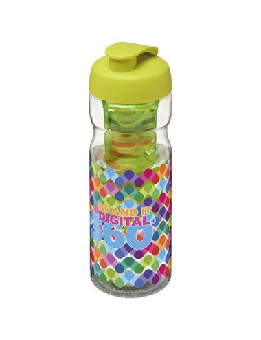 H2O Active® Base Bidón deportivo e infusor con Tapa Flip de 650 ml