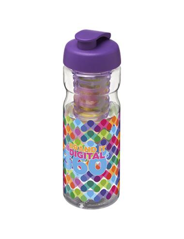 H2O Active® Base Bidón deportivo e infusor con Tapa Flip de 650 ml