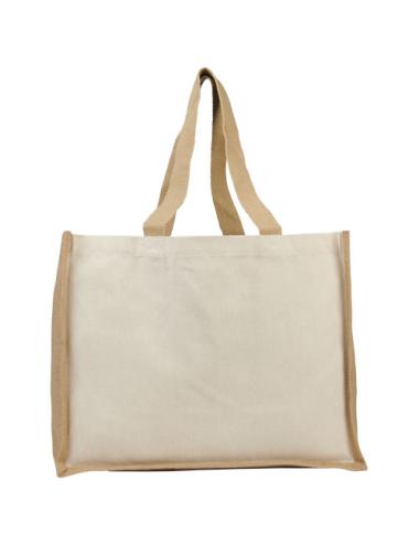 Bolsa Tote para la compra de lona y yute de 320 g/m² "Varai"