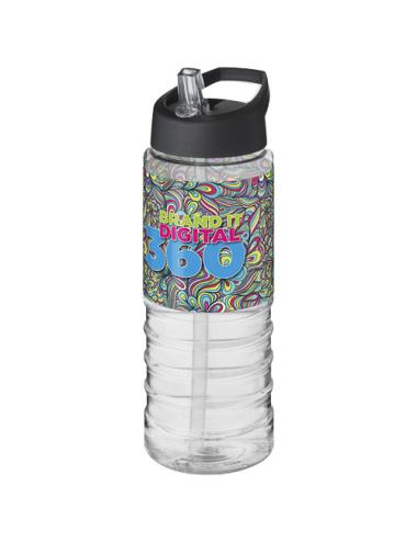 Bidón deportivo con tapa con boquilla de 750 ml H2O Active® "Treble "