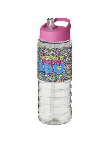 Bidón deportivo con tapa con boquilla de 750 ml H2O Active® "Treble "